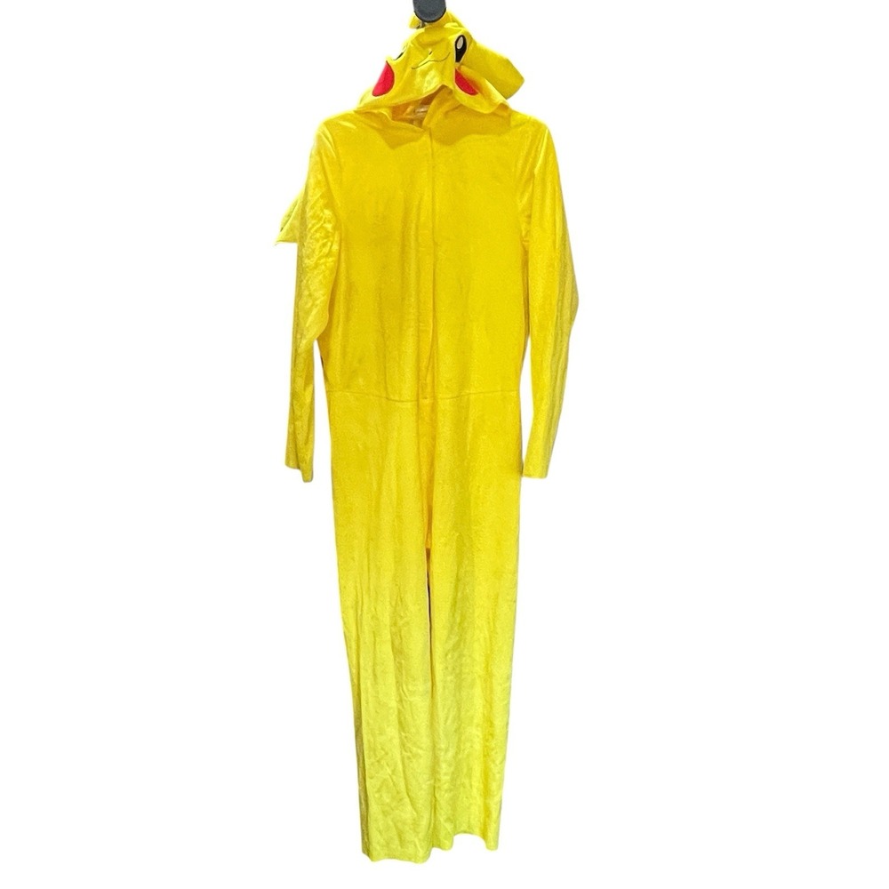 Pokemon Pikachu Sz M Adult Jumpsuit Hoodie Costume Cosplay Pajamas Halloween
